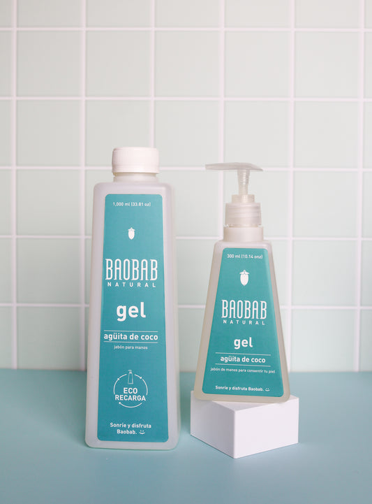 Pack Jabón en Gel Agüita de Coco 300 ml + Refill