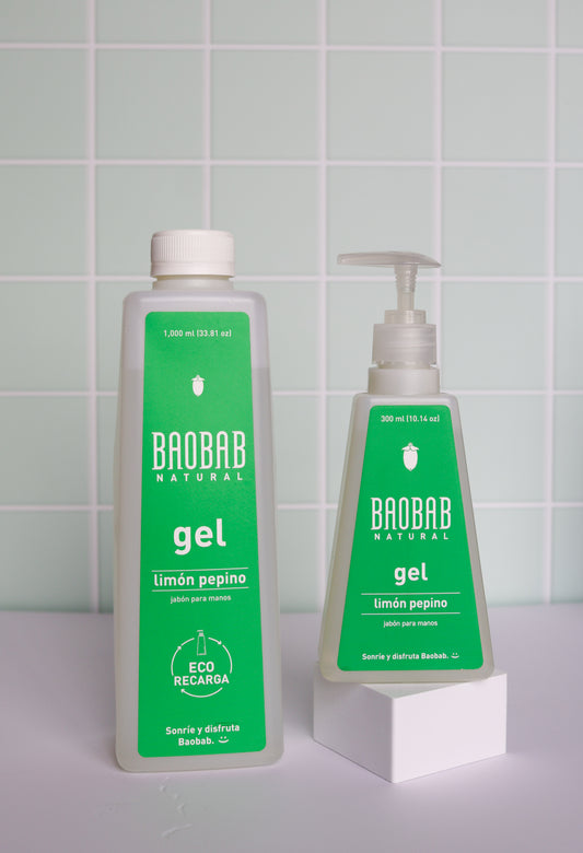Pack Jabón en Gel Limón Pepino 300 ml + Refill